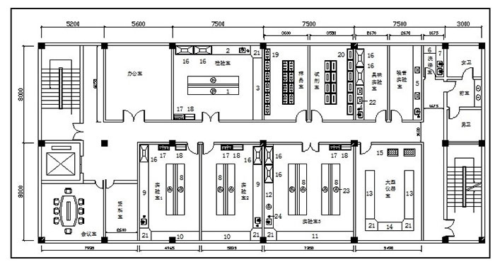 化學(xué)實(shí)驗(yàn)室設(shè)計(jì)平面圖
