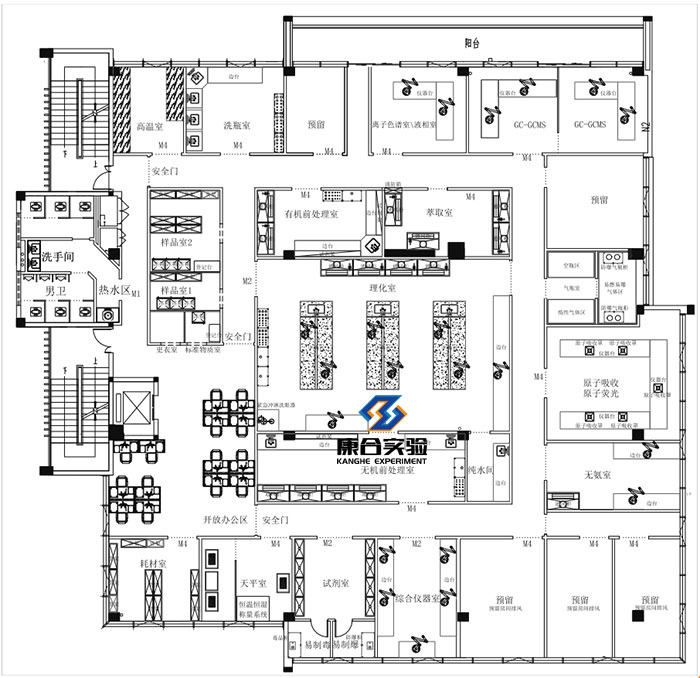 第三方檢測(cè)實(shí)驗(yàn)室平面圖